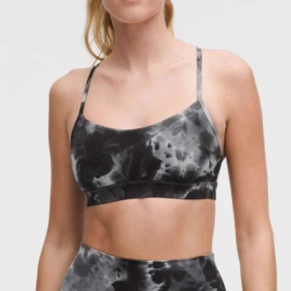 Lululemon Flow Y Bra Nulu Infinity Dye Starlight Asphalt Grey Anchor Black - Picture 3 of 7